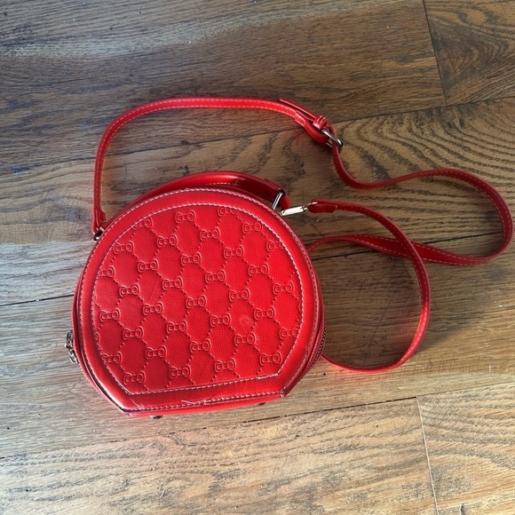 no brand Handbags - Satchel Round Red Purse. Crossbody Shoulder Adjustable Strap
